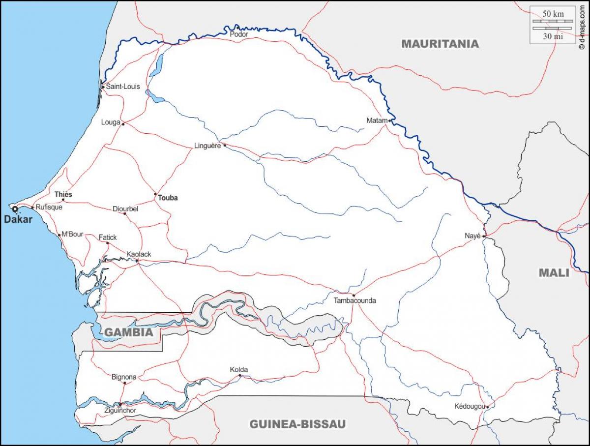 خريطة توبه السنغال