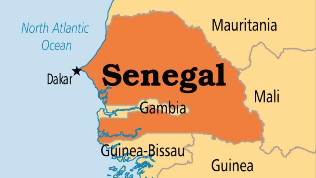 خريطة داكار السنغال