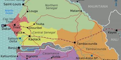 خريطة السنغال السياسية